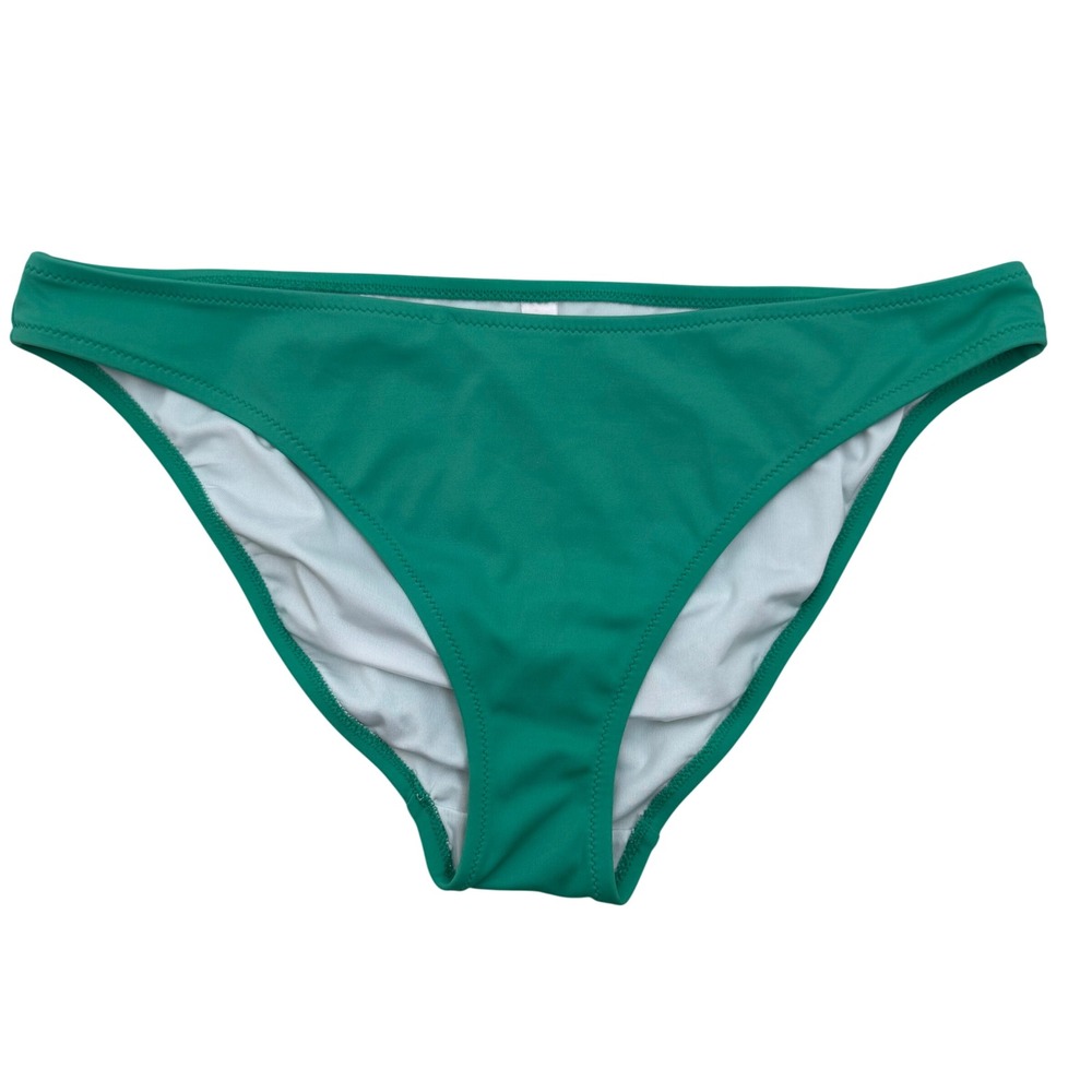 Victoria's Secret Bikini Bottom Large Green Low Rise Minimalist Swim Bottoms